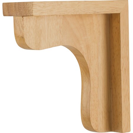 Hardware Resources 2-1/2" Wx8"Dx8"H Rubberwood Bar Corbel COR8-1RW
